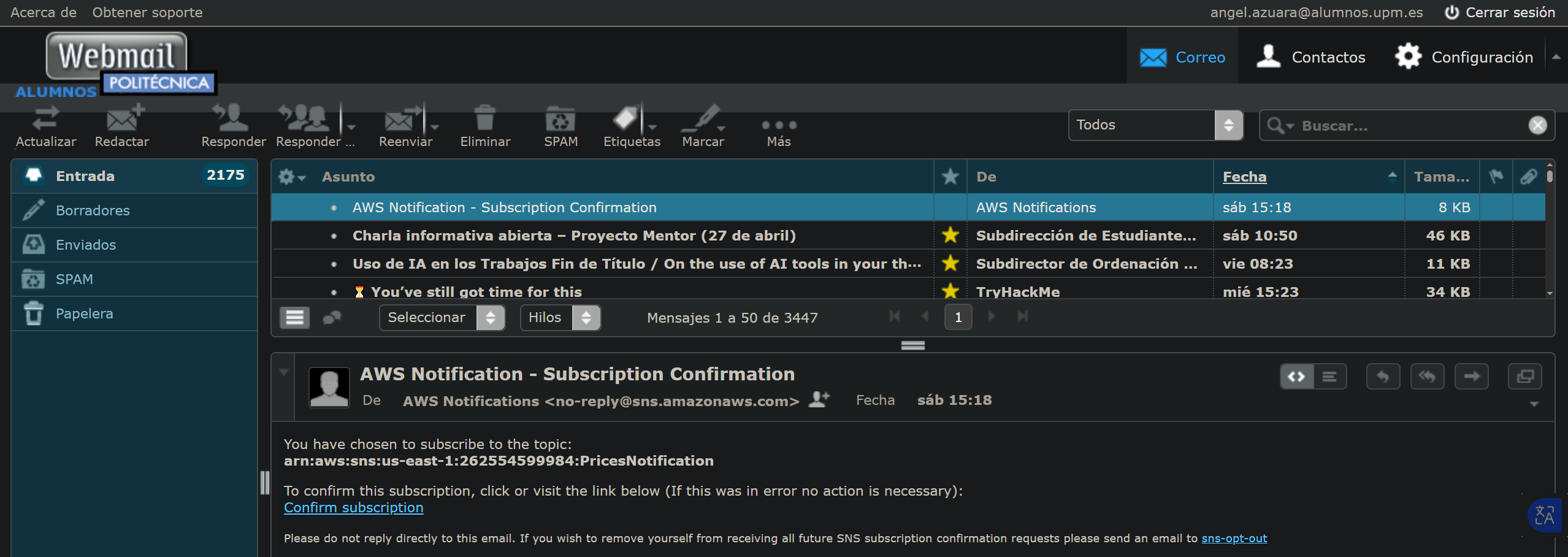 AWS SNS Notification