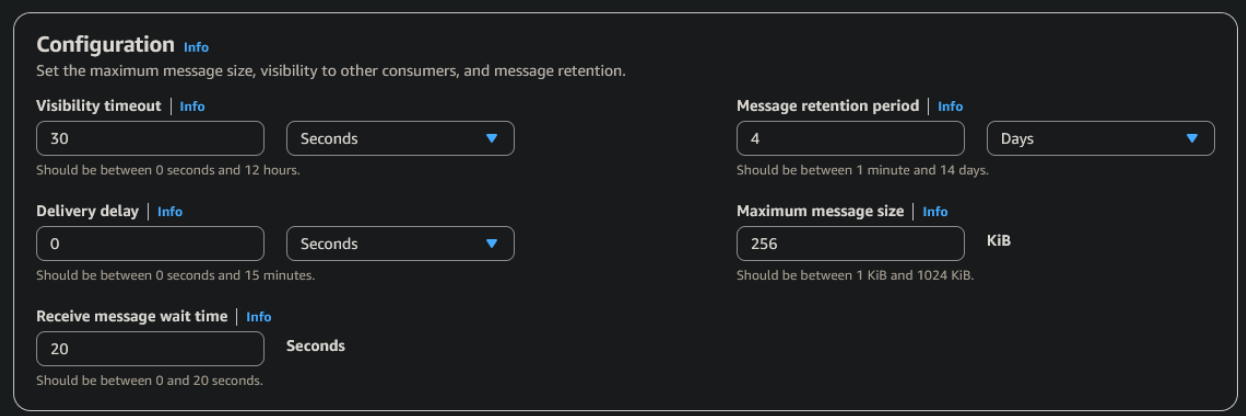 Configuración de SQS
