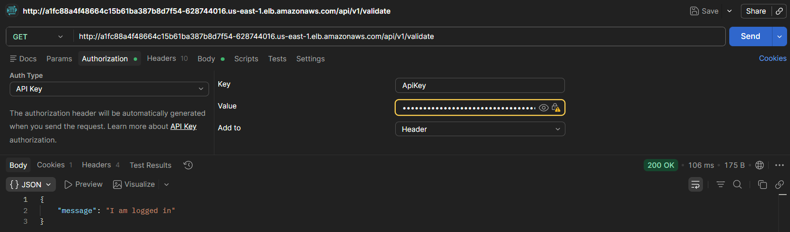 GET /validate